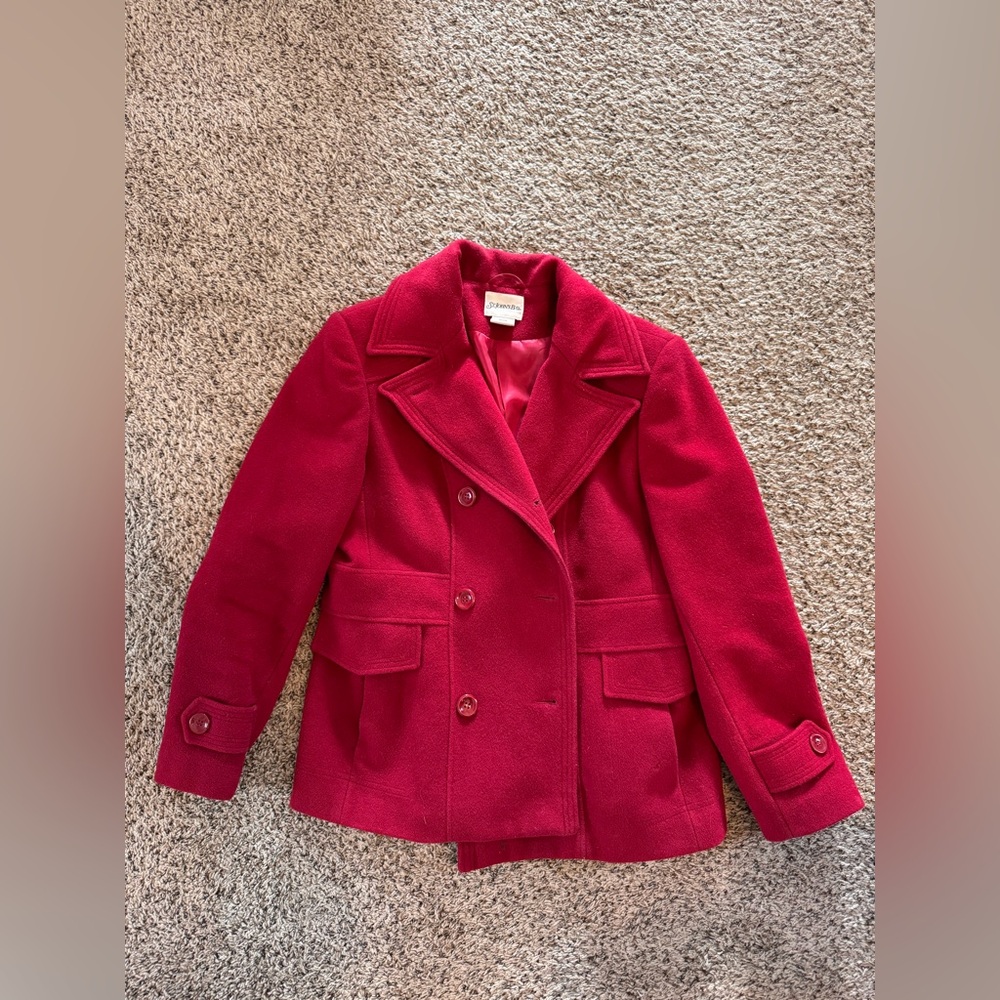 St John’s bay Red jacket 
Coat 
Size medium